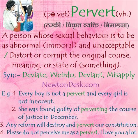 meaning of pervert|Perversion .